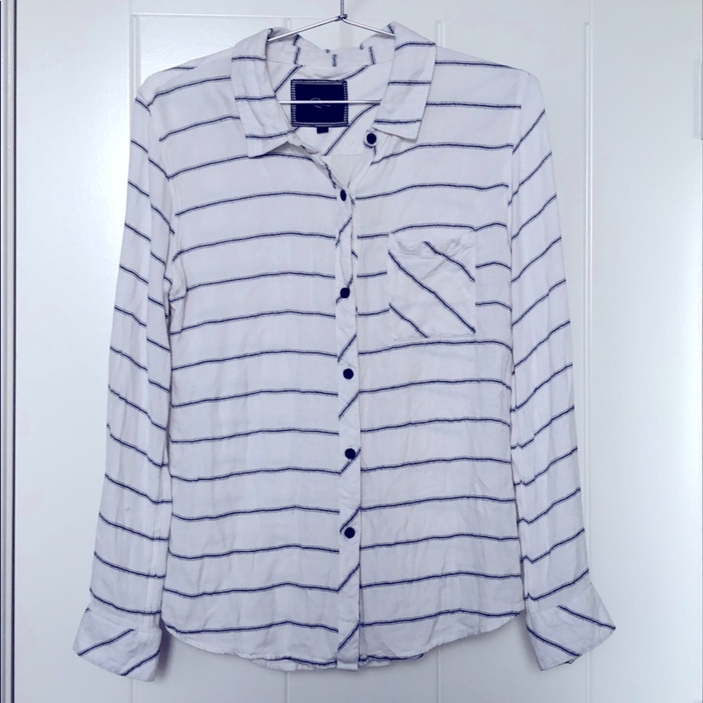 Rails Striped Button Down Shirt SZ S